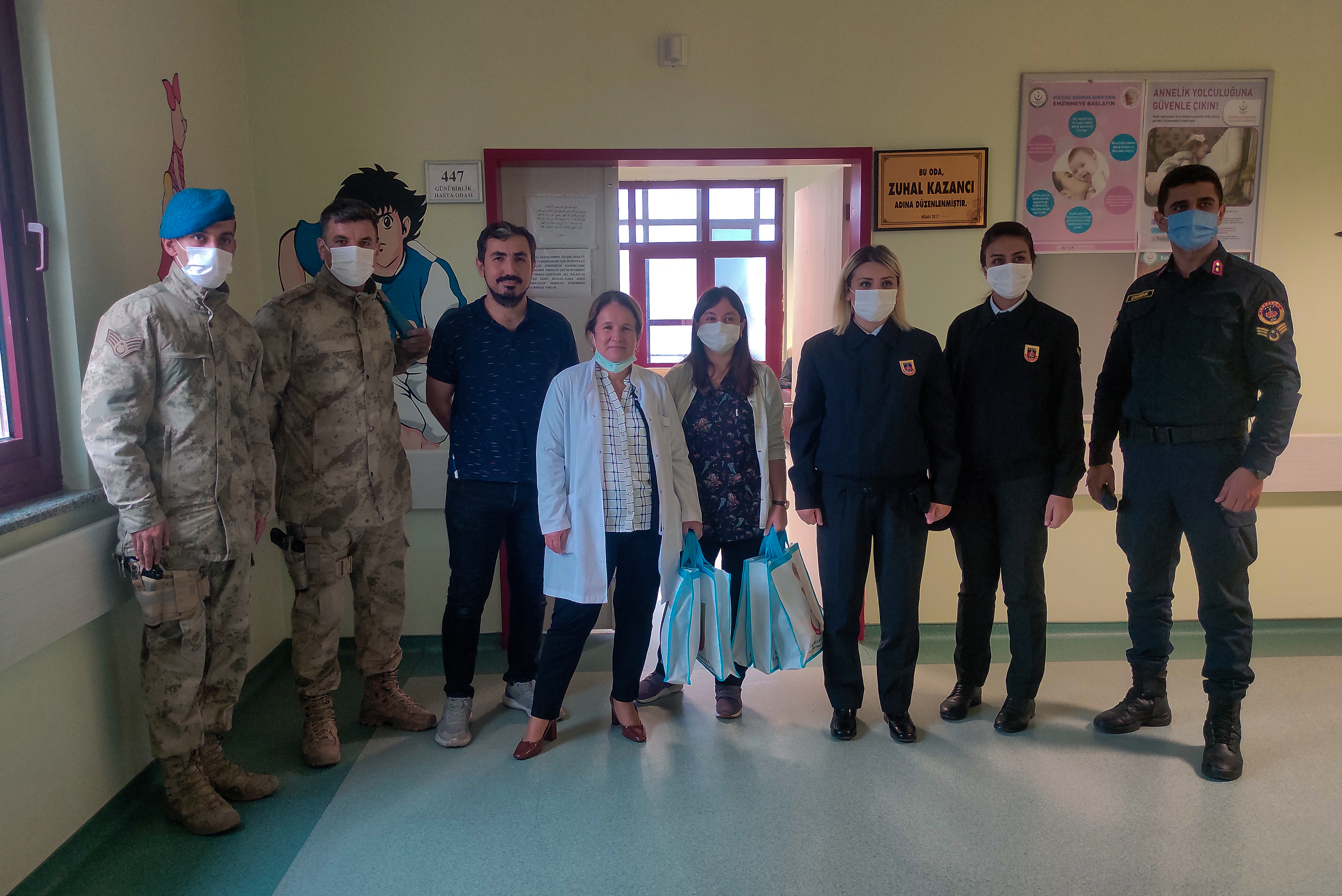 İl Jandarma Komutanlığından Üniversitemiz Tıp Fakültesi Hastanesine Anlamlı Ziyaret