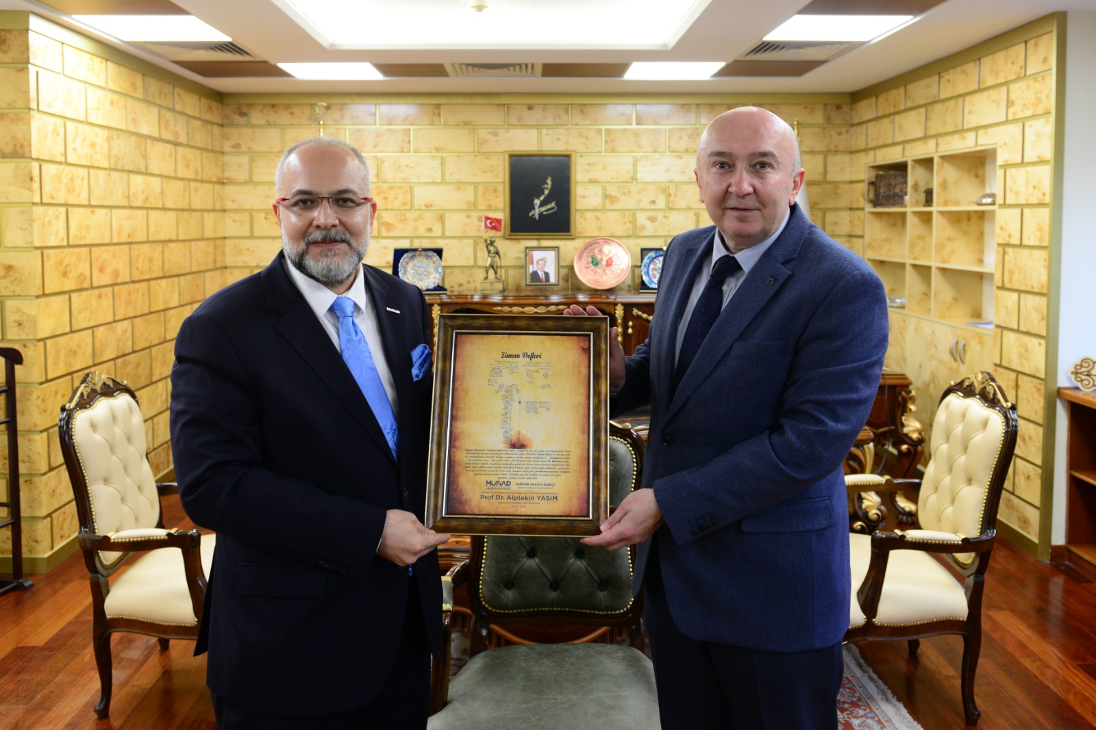 MÜSİAD Kahramanmaraş Şube Heyetinden Rektör Yasım’a “Hayırlı Olsun” Ziyareti