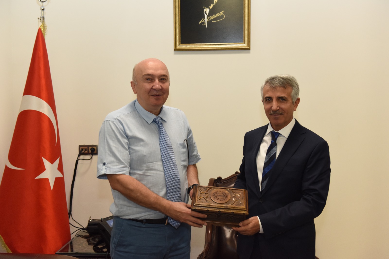 KSÜ’den Kahramanmaraş Valisi Mükerrem Ünlüer’e Hayırlı Olsun Ziyareti