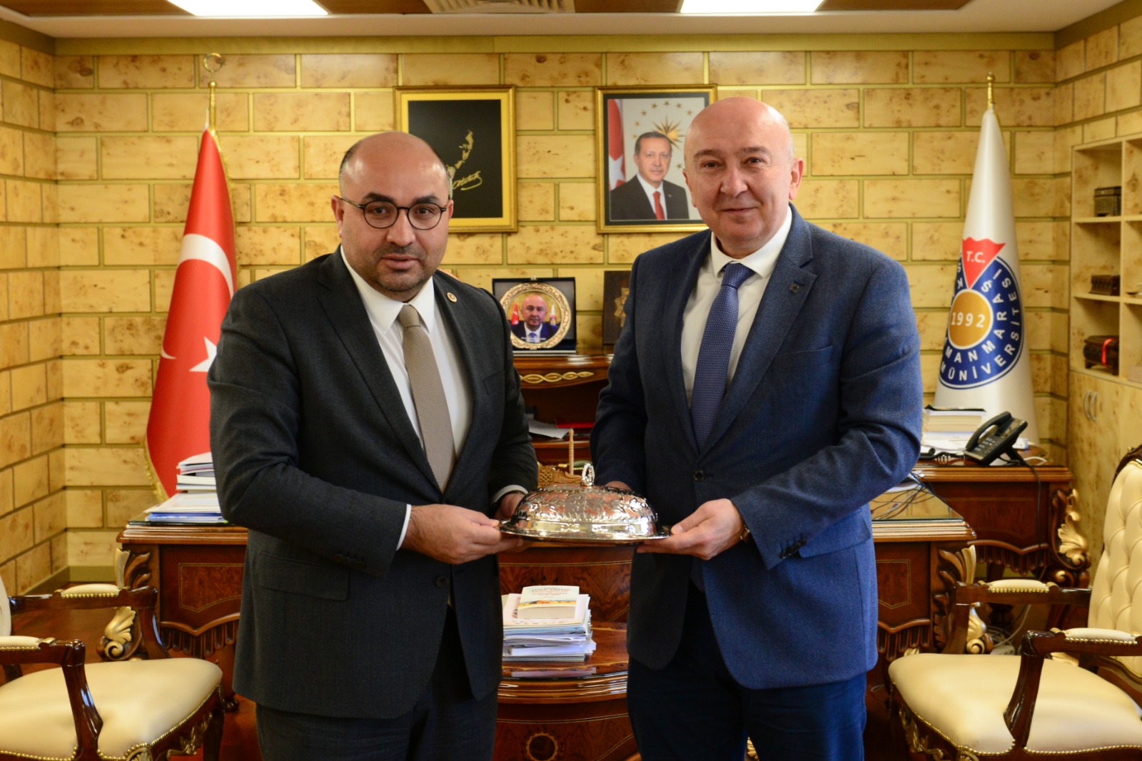 Kahramanmaraş Milletvekili Prof. Dr. Mehmet Şahin’den Rektör Yasım’a Ziyaret