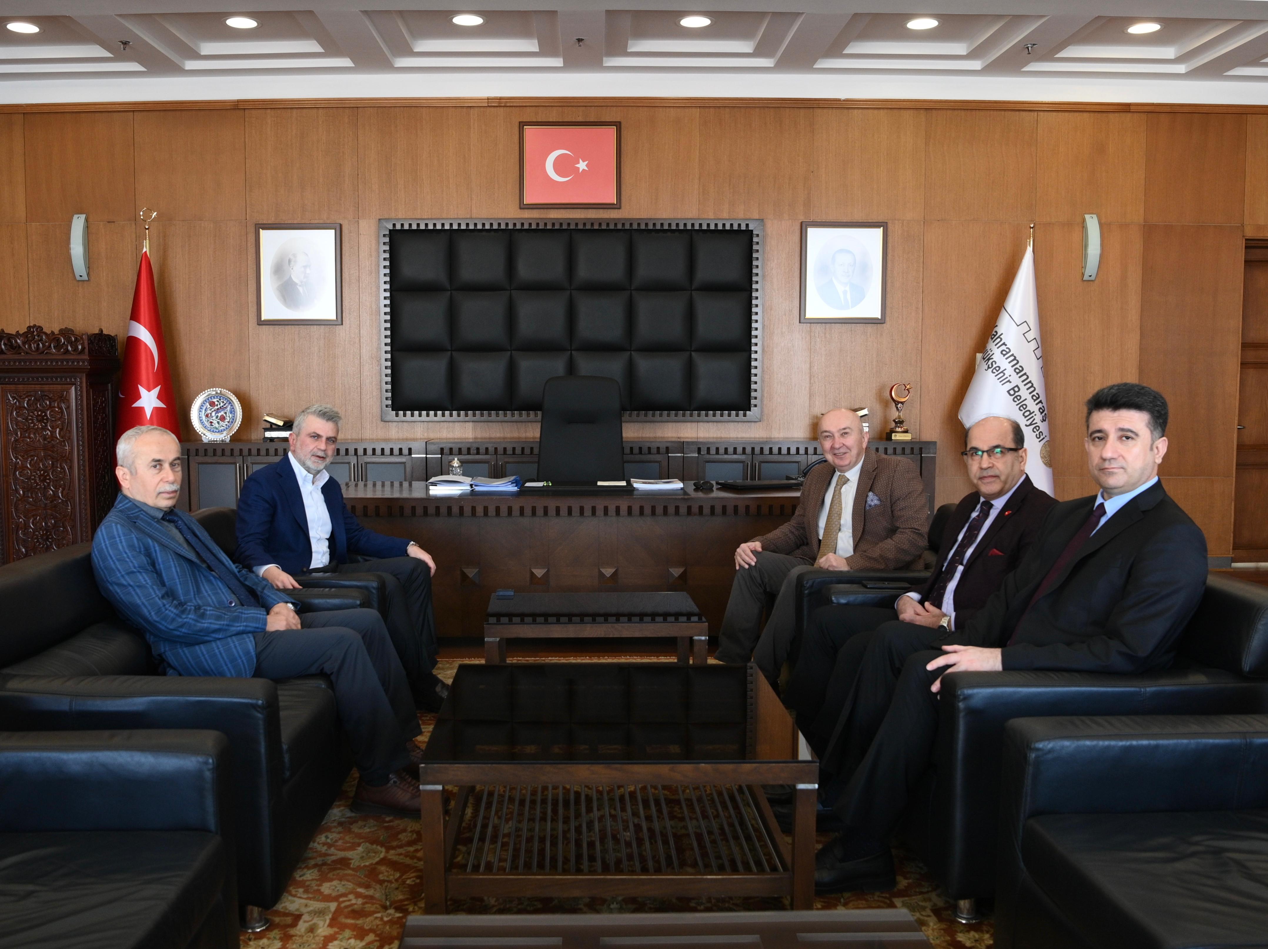 KSÜ Rektörü Prof. Dr. Alptekin Yasım’dan Kahramanmaraş Büyükşehir Belediye Başkanı Fırat Görgel’e Ziyaret