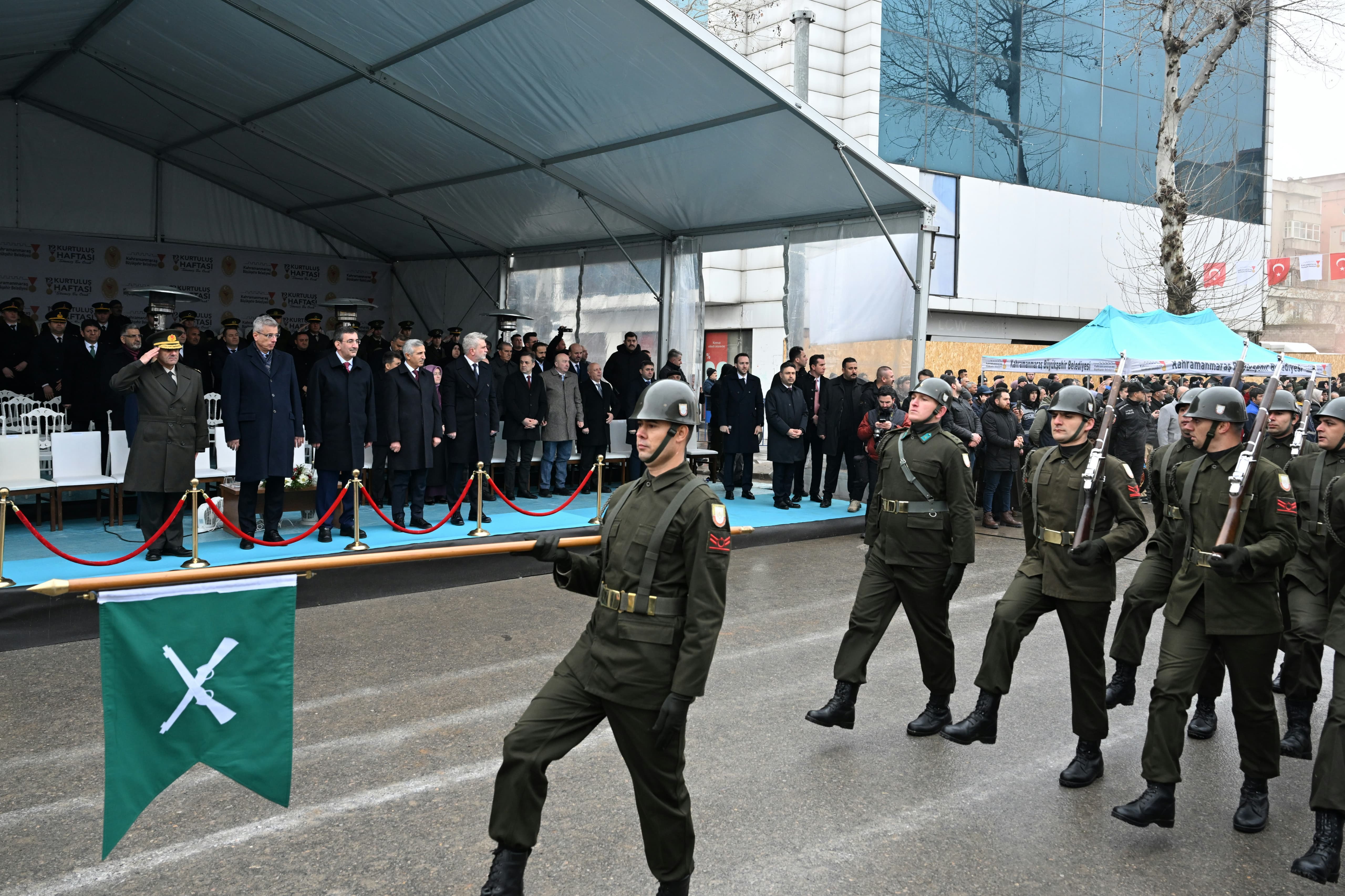 KSÜ Rektörü Prof. Dr. Alptekin Yasım,  12 Şubat Kurtuluş Bayramı Etkinliklerine Katıldı