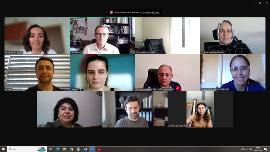 CAMRAS Projesinin 8. Çevrimiçi Toplantısı 14 Mayıs 2025 Tarihinde Gerçekleştirildi